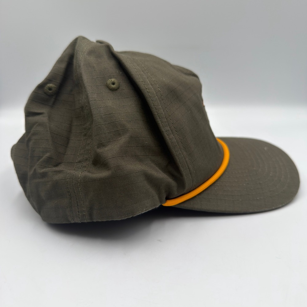 Southern String Hat Co Olive Green Ripstop Duck Rope Hat Snapback Cap RARE - Picture 5 of 7